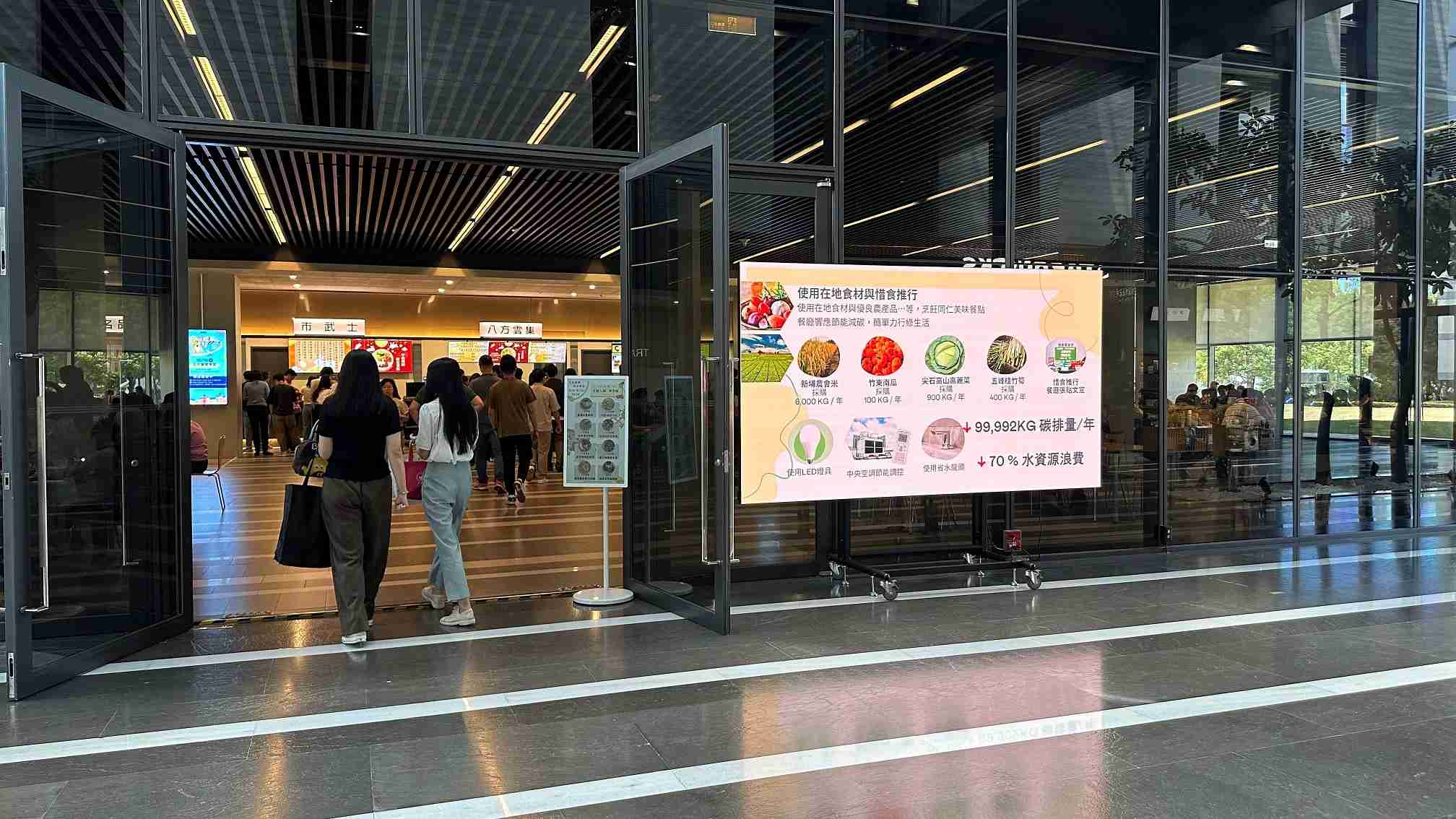  2121非凡从日常办公环境出发，，于总部大楼员工餐厅推广低碳饮食、、发起减碳挑战等，，，由内而外引导员工反思及改变个人日常行为，，，，将公司转型成推动永续发展的重要场域